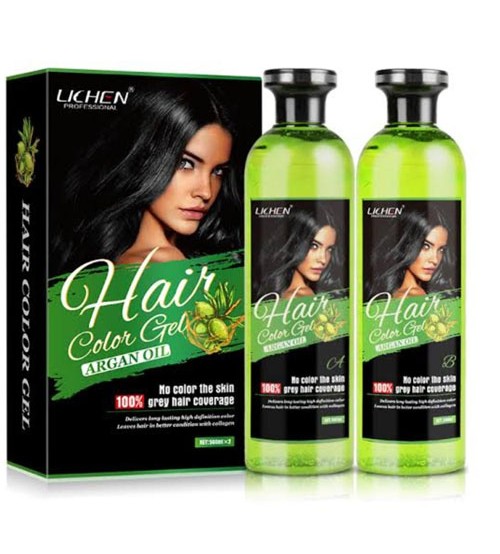 Vip Lichen Hair Color Gel with Argan Oil 500ml Each